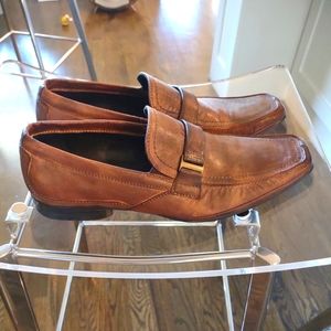 Kenneth Cole leather men's shoes, brown oxford style